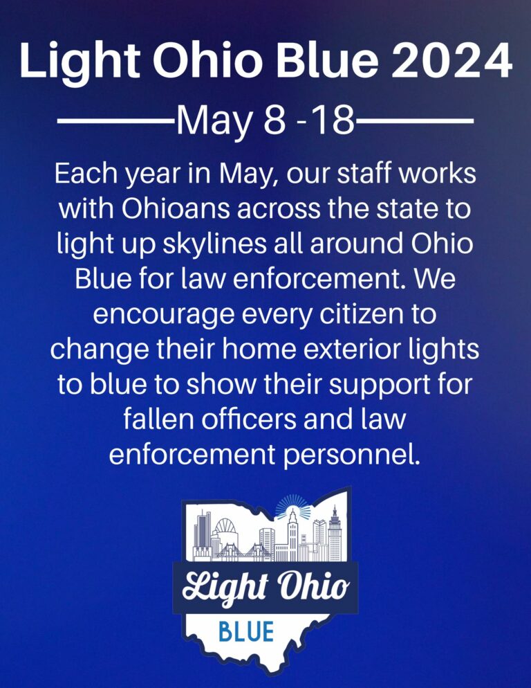 Light Ohio Blue – Supporting Law Enforcement Personnel Who Protect Our  Families